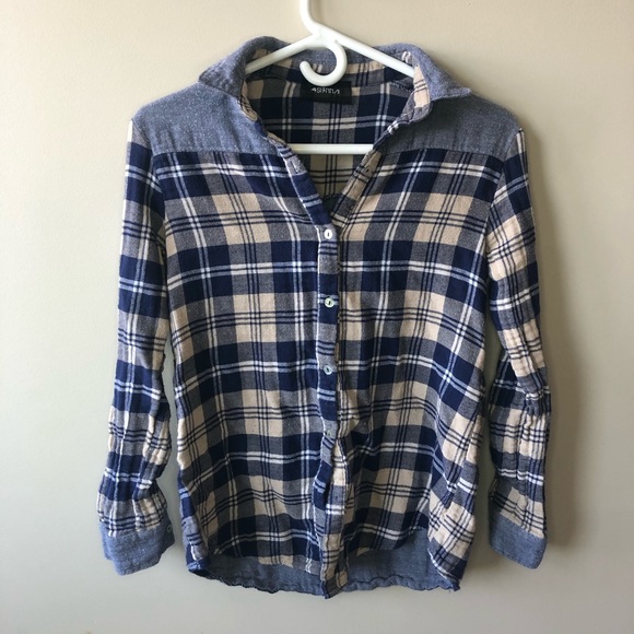 3/$30 Plaid Button Down Top by 4S13NNA - Picture 1 of 4